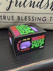 NIB Sealed Needoh Funky Pup Purple – Squishy Stress Relief Toy Schylling