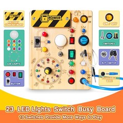 Grarain Busy Board for Toddlers – Montessori v2, V2