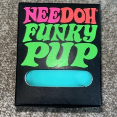 NeeDoh Funky Pup Teal Schylling Sensory Fidget Squishy Toy New Sealed Authentic