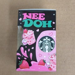 NeeDoh Super Squishy Pink Strawberry Drink Squeeze Toy, Ages 3+