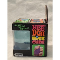 Nee Doh Nice Cube Super Solid Squish – Blue NIB SEALED