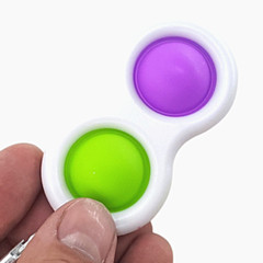 Simple Dimple Dual Fidget Toy Audible Stimulant Pop Push Button Autism Toys