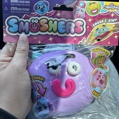 ORB Smushers Face Swap Squish & Stretch Tactile Squeeze Toy Purple/Pink