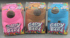 Capy Smoosh-A-Bara CAPYBARA Viral Squishy Toys Set of 3 Pink Brown & Blue New