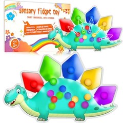 Dinosaur Color Sorting Sensory Toy for Toddler Boys Easter Basket Stuffer 1 Pc