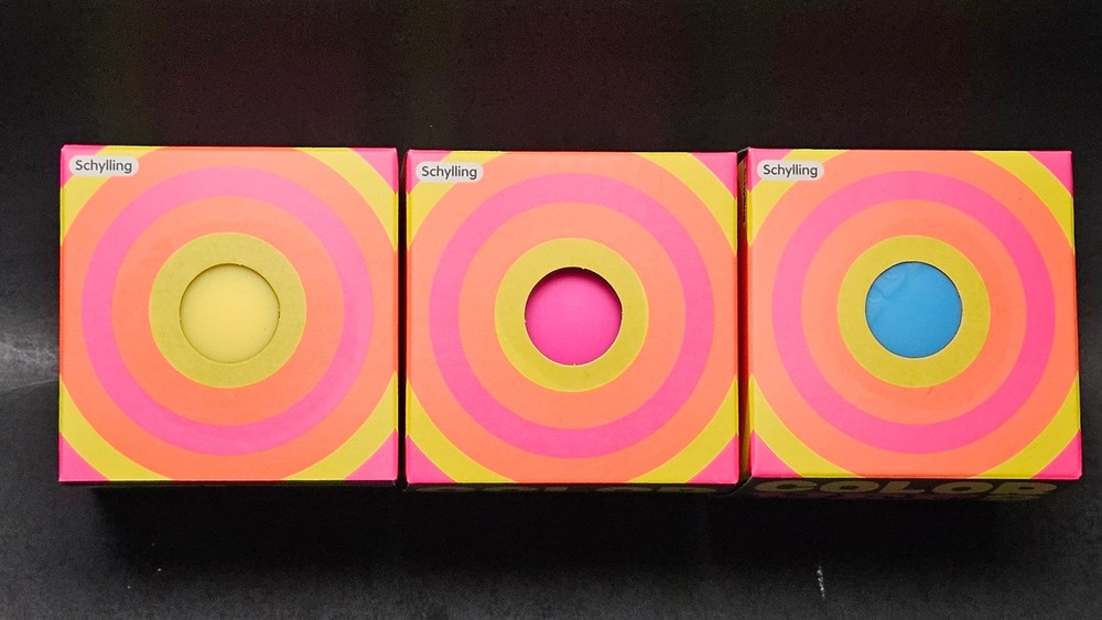 Schylling Nee Doh Color Change Lot of 3 Squish Squeeze Toys Yellow Red & Blue ++