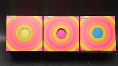 Schylling Nee Doh Color Change Lot of 3 Squish Squeeze Toys Yellow Red & Blue ++