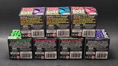 Schylling Nee Doh Glow in the Dark & Fuzz Ball Lot of 7 Green Pink Blue Purple +