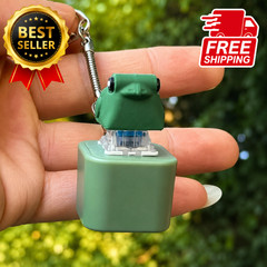 Frog Croaking Fidget Toy Adults Keyboard Clicker Frog Fidget Toys Fun Keychain