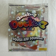 Quackeez Duckeez Tie Dye Rainbow Squishy Squeeze Duck Toy TikTok VIRAL NIB