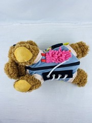 Sensory Fidget Dog Plush Golden Doodle Multiple Activities Weighted 13” Puppy
