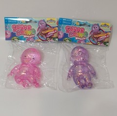 Lot Of 2 Orb Sugar Swaps Large 5″ Pink And Purple Glitter Babies