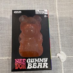 Schylling NeeDoh Gummy Bear Squishy Squeeze Toy, Brown, Ages 3+, 2022