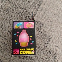 Schylling NeeDoh Nice Cream Cone Squish Squeeze Toy Pink/Yellow 26028NAB