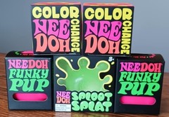 Schylling NEEDOH Lot of 5 Bundle Variety Pack Funky Pup, Sploot & Groovy Ball