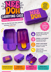 Nee Doh Purple Snap-Close Carrying Case Storage Box, Case Only