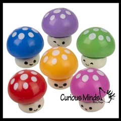 24 Adorable Soft Mushroom Figurines – Cute School Supply Gift – Desk Pet – Colle