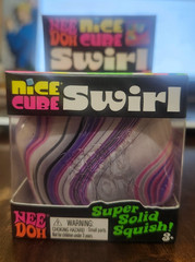 Rare NeeDoh NICE CUBE SWIRL Viral TIK TOK Marble Stress Ball NEE-DOH PURPLE