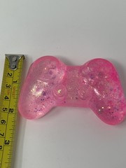 New Squishy Sensory Toy Glitter Sparkle Sugar Gaming Gamer Game Controller PINK