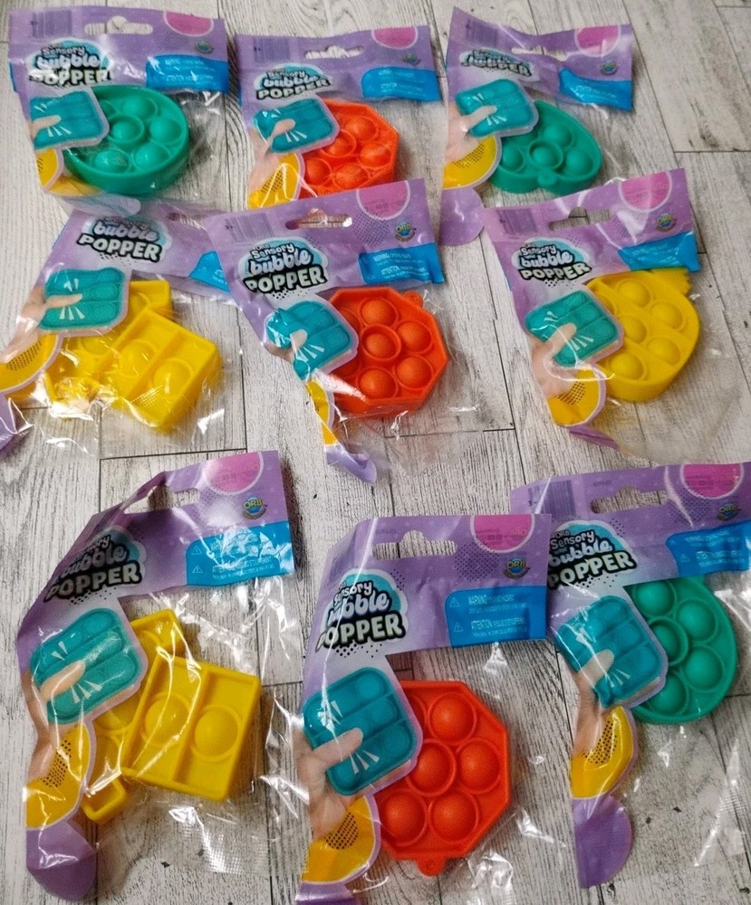 LOT of 9 NIP~ORB Sensory Bubble Popper Fidgets, Calms Anxiety FREE SHIPPING