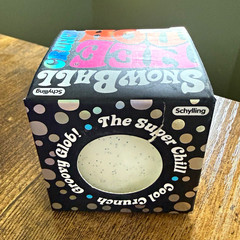 Schylling NeeDoh Snowball Crunch Squeeze Sensory Squishy Ball White