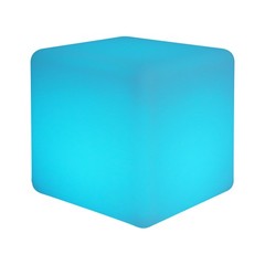 16 RGB Cube Seat Party Club Bar Chairs Furniture LED Color Changing Stool Tables