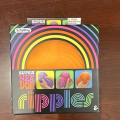 Schylling Super Nee Doh Ripples Stress Reliever Squeeze Ball Toy Pink-In hand!