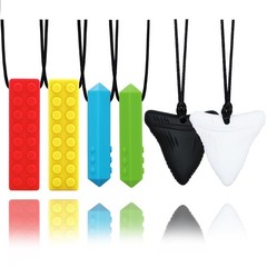 Chewy Necklaces for 2.7*0.7 Inch, Red, Yellow, Blue, Green, White, Black