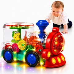 Tooty Toy Transparent 7.8 x 3.9 x 5.1 inches, Red, Green, Yellow, Blue