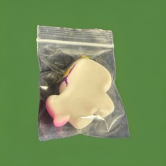 Jaru Toys Squeesh Yum Jiggly Gummy Feel White Unicorn Stretchy Toy
