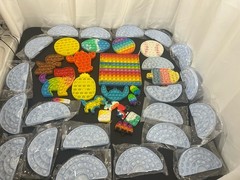 Pop It Lot Sensory Toy Lot of 41 Fidget Pop It Stress Relief Assorted