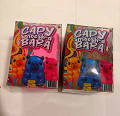 Capy Smoosh-a Bara Capybara Squishy Squeeze Toy Pink/Brown All ages pack of 1!!