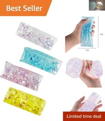 4-Pack Sensory Water Snake Wigglers – Bright Colors & Stress Relief for Kids