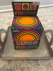Schylling Super NeeDoh Ripples Large Fidget Ball Orange