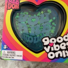 *NEW* NeeDoh GOOD VIBES ONLY 🩵 – BLUE HEART Sparkle