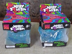 2 NeeDoh Jelly Squish JellyFish BLUE- REPRODUCTION
