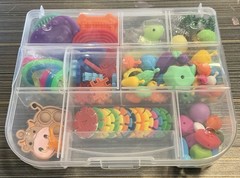 Kids Sensory Activity Kit with Organizer | Colorful Beads Fidgets Fine Motor Set