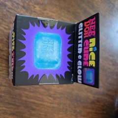 NeeDoh PINK Nice Cube Glitter and Glow Nee Doh Squishy PINK AUTHENTIC