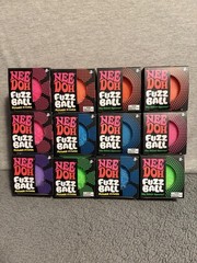 Lot 12 Needoh Fuzzball 7 Flower Power & 5 Velvet Squeeze Nee Doh 100% Authentic