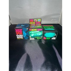 Schylling NeeDoh Fidget Toy Bundle Nice Cube Fuzz Ball Funky Pup Teal Blue 3pk