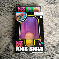 Nee Doh Nice-Sicle Super Solid Squish Soft Touch Stick Purple/Pink/Blue/Yellow