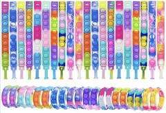 Colorful Silicone Pop Bubble Sensory Wristband Tactile Toy for Stress Relief