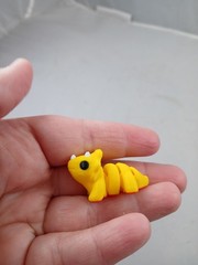 Articulated Flexible Triceratops Dinosaur Fidget Toy 3D Printed Stress Relief