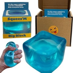 Premium Big-Block Squeez’M Cube –35% Larger Than Standard Size 3-Colors Included
