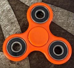 Orange Fidget Spinner Hand Spinner Toy Stress Relief Focus Desk Toy