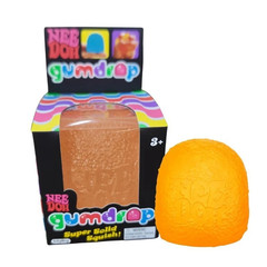 Nee Doh Gum Drop Squishy – Orange Needoh Gumdrop Stress Relief Toy