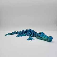 Flexi Skeleton Alligator Toy – 3D Printed Fidget Toy – Color Choices Available!