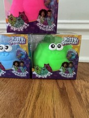 Viral Easy Squeezy Chunky Kitty Tubs Squeeze Squishy Toy Set Of 3. NIB