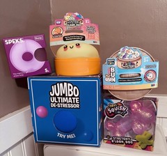 Viral Squishy Lot of 5! RMS Crazy Fun Sherbert & UV, JaRu, & Speks!