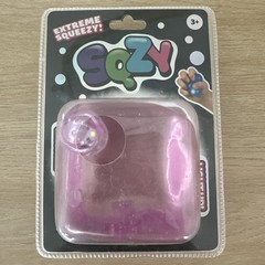 Sunny Days SQZY Squeezy Cube Light‑Up Squishy 3” Purple Gel Fidget – NeeDoh Styl
